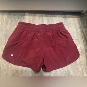 lululemon maroon Track That Mid Rise 5inch